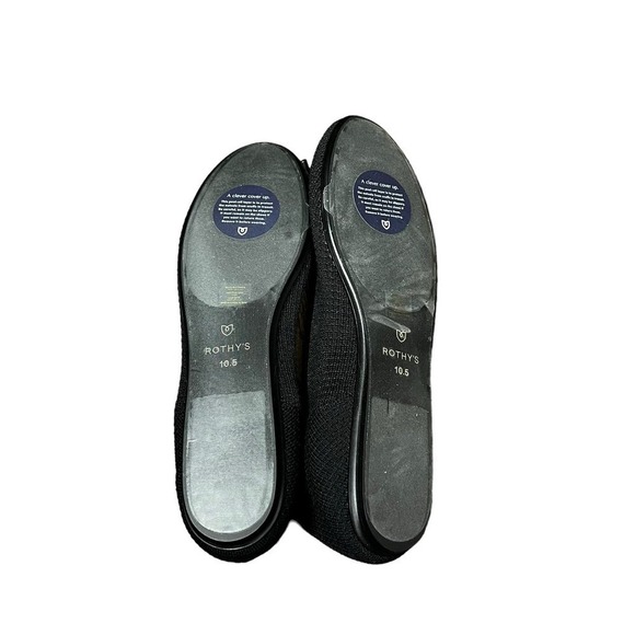 Rothy's The Ballet Flat Noir Mesh Bow Women’s Size 10.5 - Picture 5 of 7